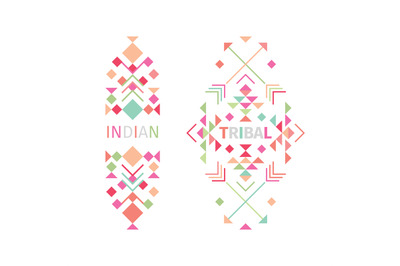 Tribal logo set on white background