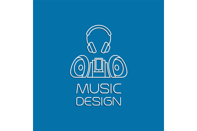 Music design with recorder and earphones