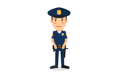 Policeman cartoon character