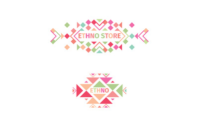 Tribal logo set on white background