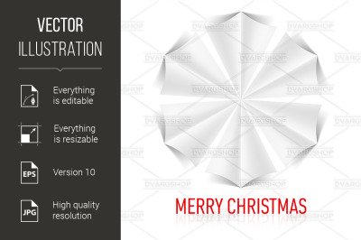 Paper snowflake.