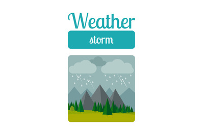 Storm weather illustration