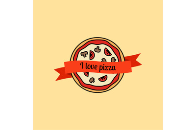 I love pizza icon