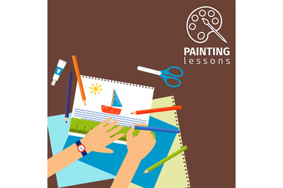 Kids painting lessons