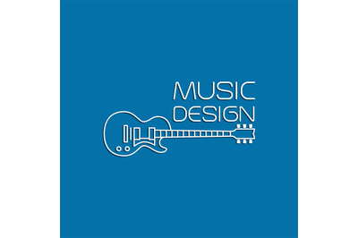 Music design with electric guitar