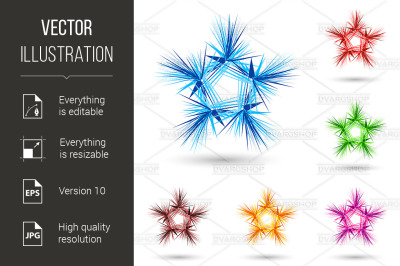 Abstract fluffy star.