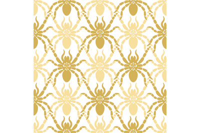 Seamless modern pattern with spiders