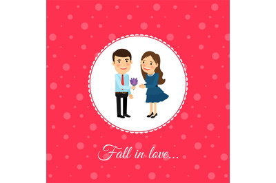 Fall in love couple