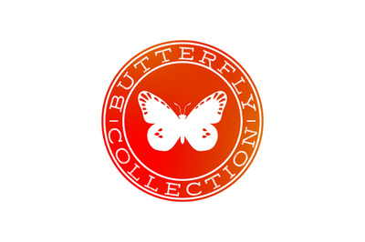 Butterfly collection white label design