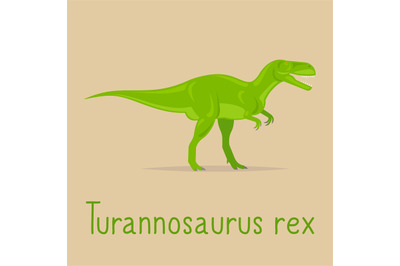 Turannosaurus rex colorful card