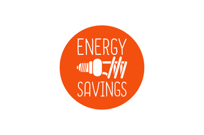 Energy savings logo design