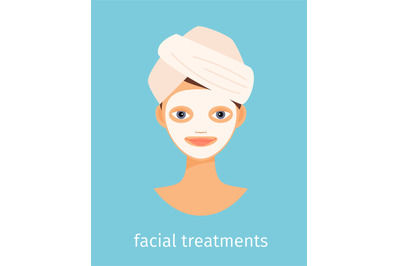 Facial treatments illustration