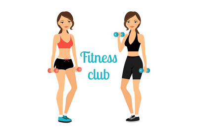 Fitness club advertising banner template