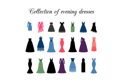 Collection of evening dresses