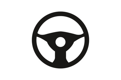 Car steering wheel icon