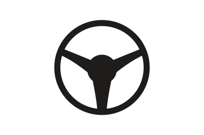 Car steering wheel icon