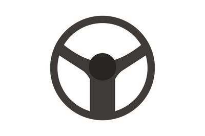 Car steering wheel icon