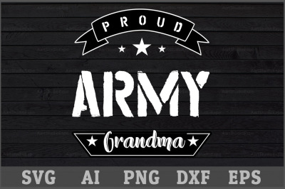 Proud Army Grandma SVG Design