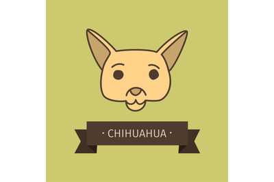 Chihuahua breed dog for logo design