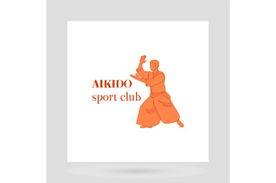 Aikido sport club logo design