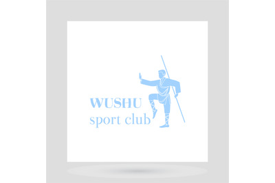 Wushu fight club logo design