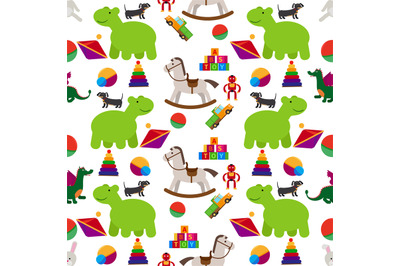 Children toys seamless pattern