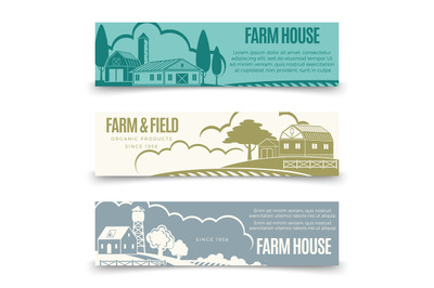 Vintage farm houses and organic products