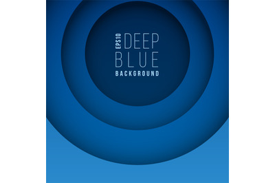 Empty dark blue ocean abstraction. Vector business background