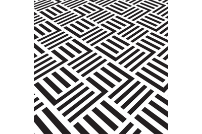 Black and white geometric pattern with stripes. Vector striped carpet