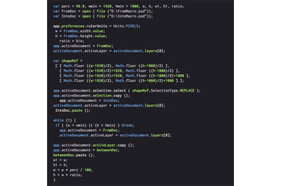 Digital java code text. Computer software coding vector concept