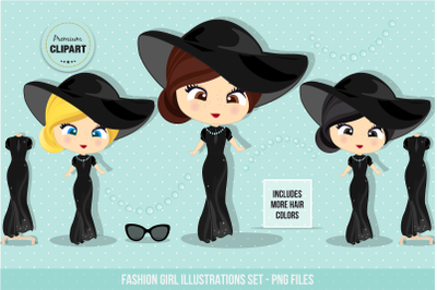 Fashion graphics, Fashion girl illustrations