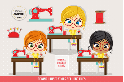 Sewing graphics, Sewing clipart