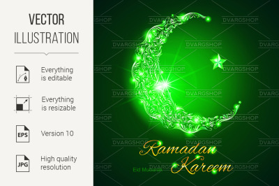 Ramadan Kareem greeting card