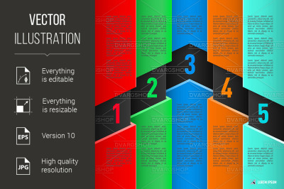 Paper style infographics