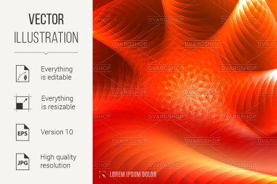 abstract red and orange fractal background