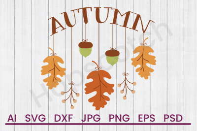 Autumn Mobile - SVG File, DXF File