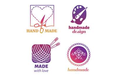 Handmade hipster logo and emblems