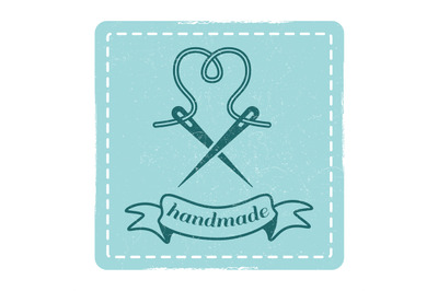 Vintage hipster handmade emblem design