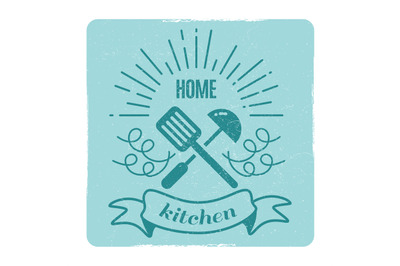 Home kitchen, home cooking label design