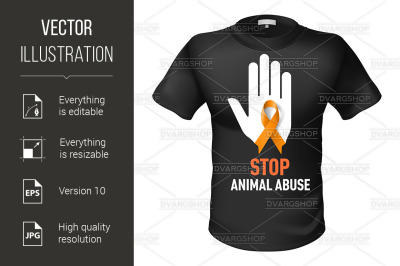 T-shirt animal abuse