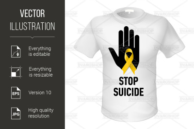 T-shirt stop suicide