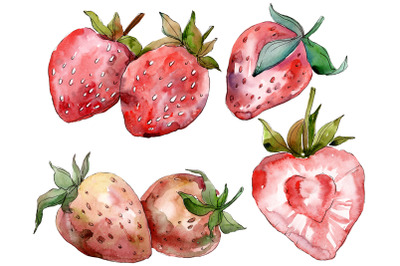 Strawberry red Watercolor png