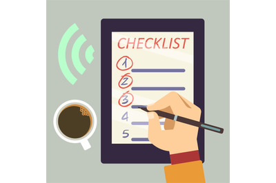 Journal with checklist - organize