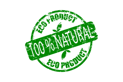 Eco product, natural rubber stamp