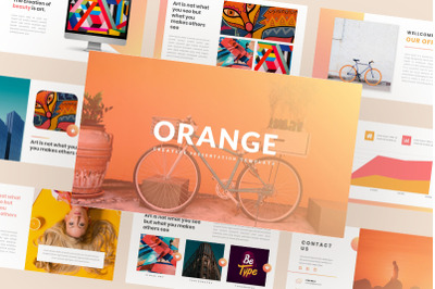 Orange - Creative CV PowerPoint Template