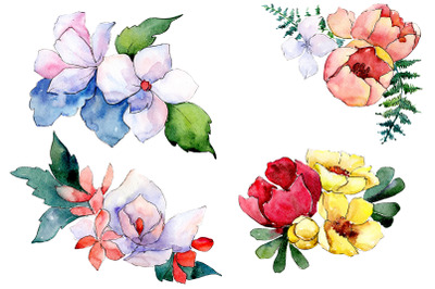 Bouquet Folk wisdom watercolor png