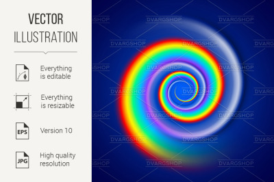 Rainbow spiral spectrum