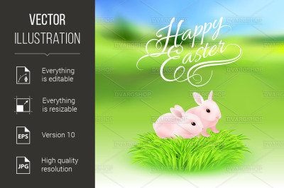 Happy Easter Greeting Card