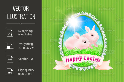 Happy Easter Greeting Card