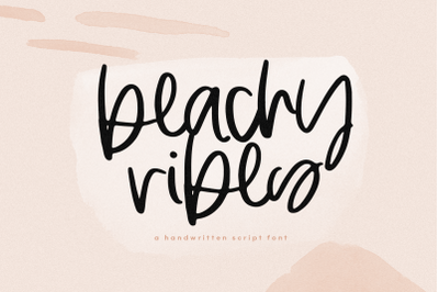 Beachy Vibes - Handwritten Script Font